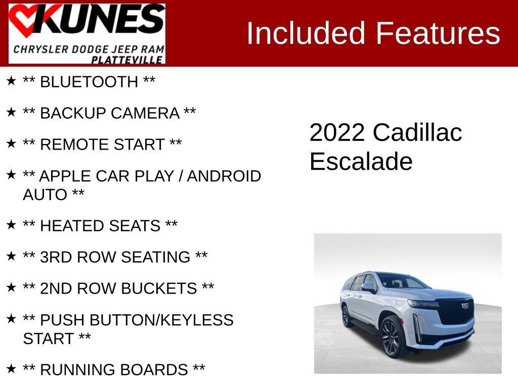 Used 2022 Cadillac Escalade Sport image 2