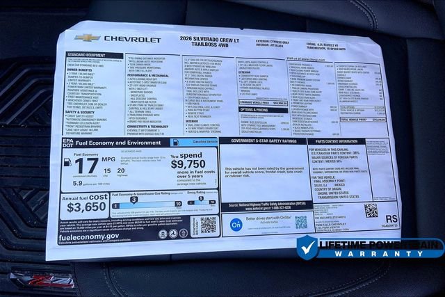 New 2026 Chevrolet Silverado 1500 LT Trail Boss w/ Safety Package image 15