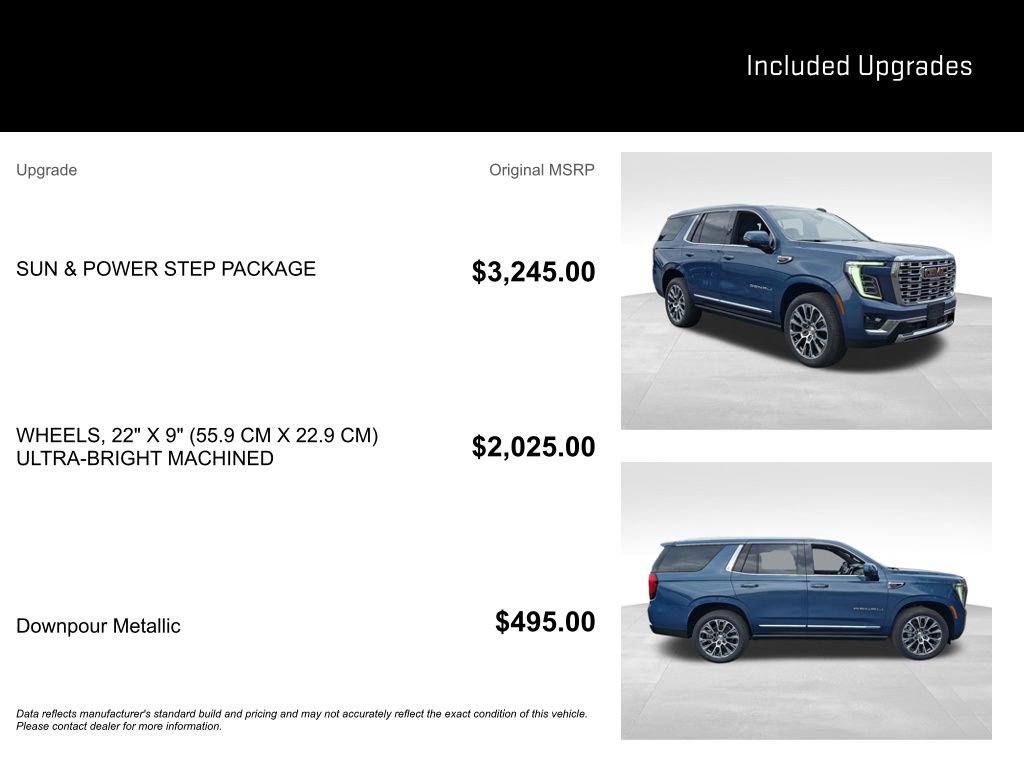 New 2026 GMC Yukon Denali w/ Sun & Power Step Package AWD/4WD image 8