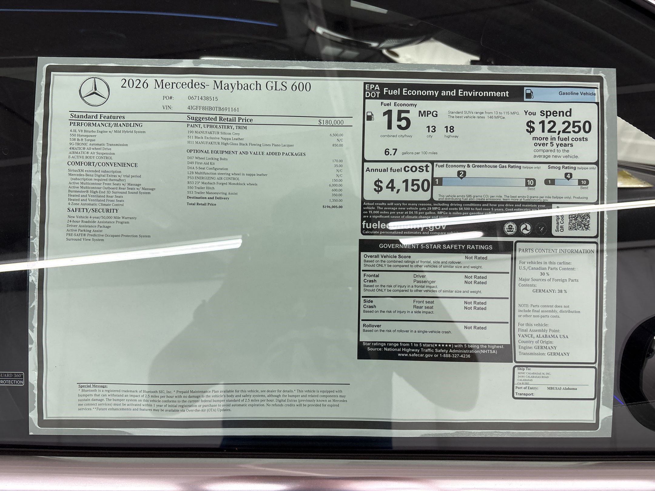 New 2026 Mercedes-Benz Maybach GLS 600 4MATIC image 31