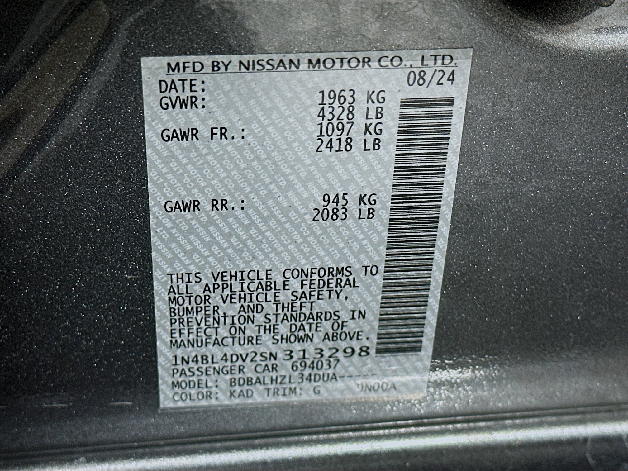 Used 2025 Nissan Altima 2.5 SV image 12