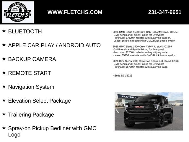 New 2026 GMC Sierra 1500 Elevation w/ Elevation Select Package AWD/4WD image 2