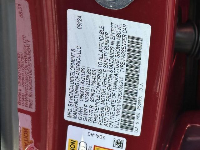 Certified 2025 Honda Accord SE image 29