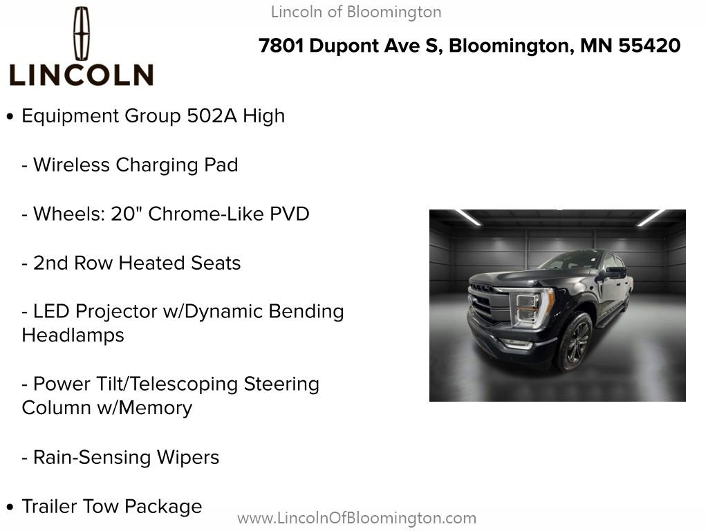 Used 2023 Ford F150 Lariat w/ Equipment Group 502A High image 9