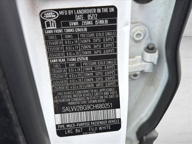 Used 2012 Land Rover Range Rover Evoque Prestige AWD/4WD image 19
