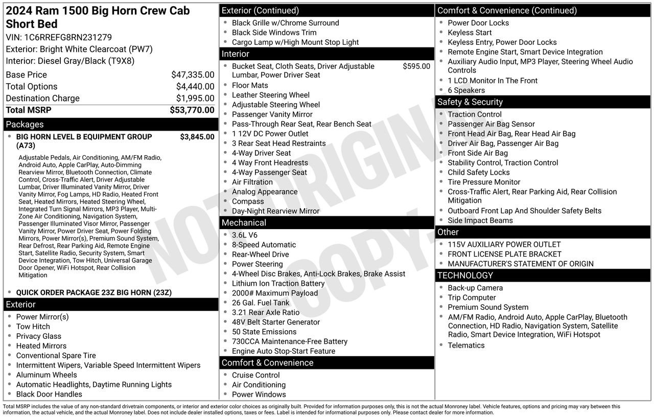 Used 2024 RAM 1500 Big Horn image 34