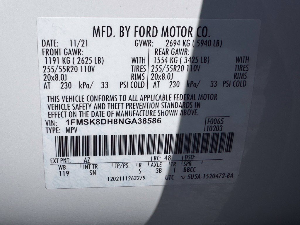 Used 2022 Ford Explorer XLT w/ Equipment Group 202A AWD/4WD image 44