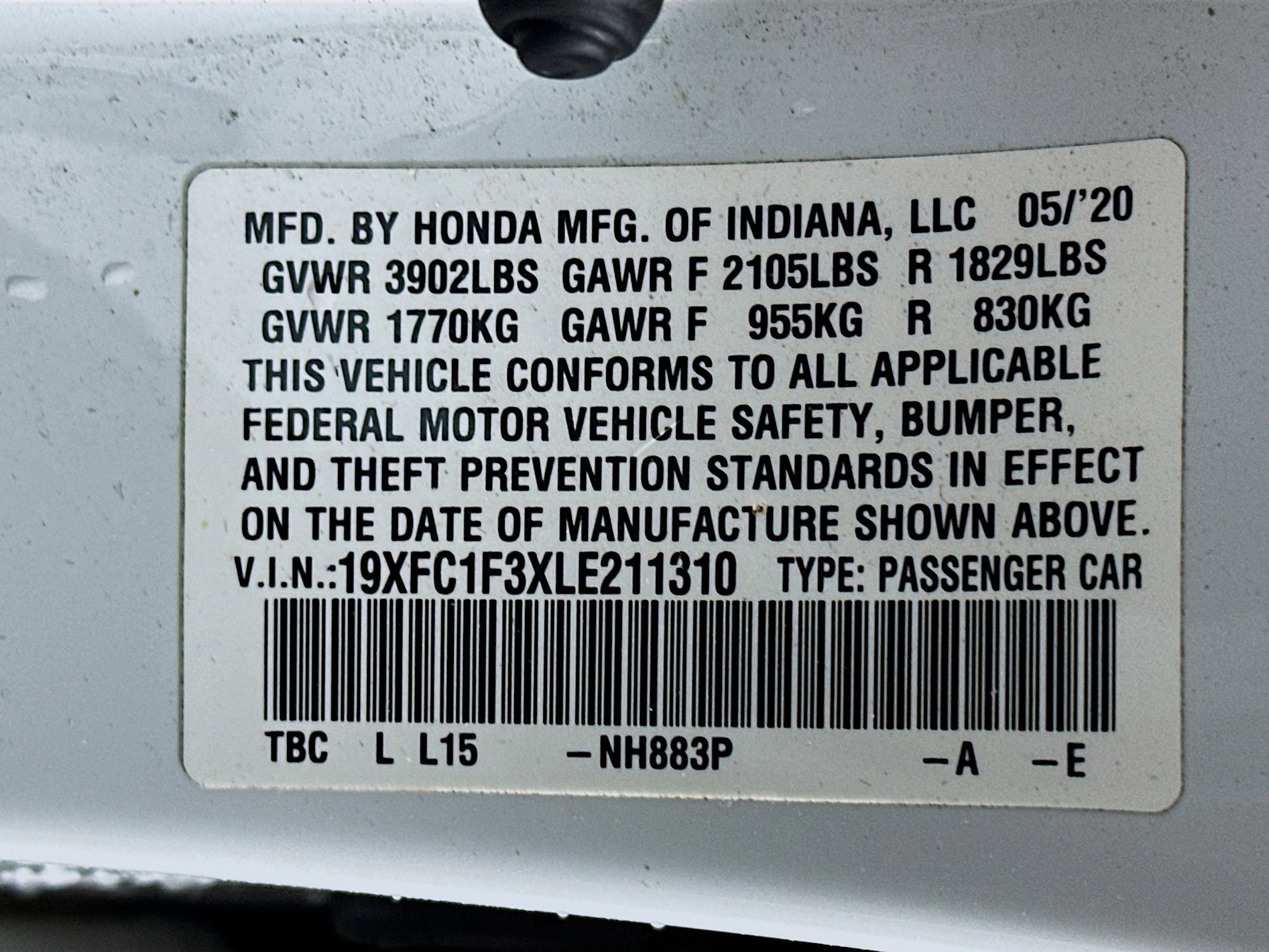 Used 2020 Honda Civic EX image 12