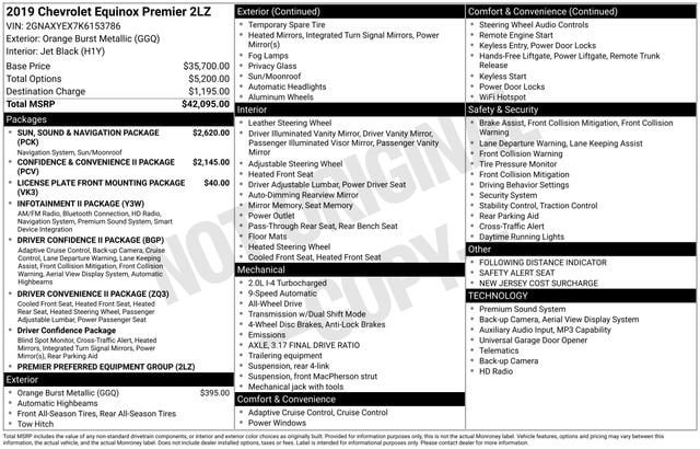 Used 2019 Chevrolet Equinox Premier AWD/4WD image 9