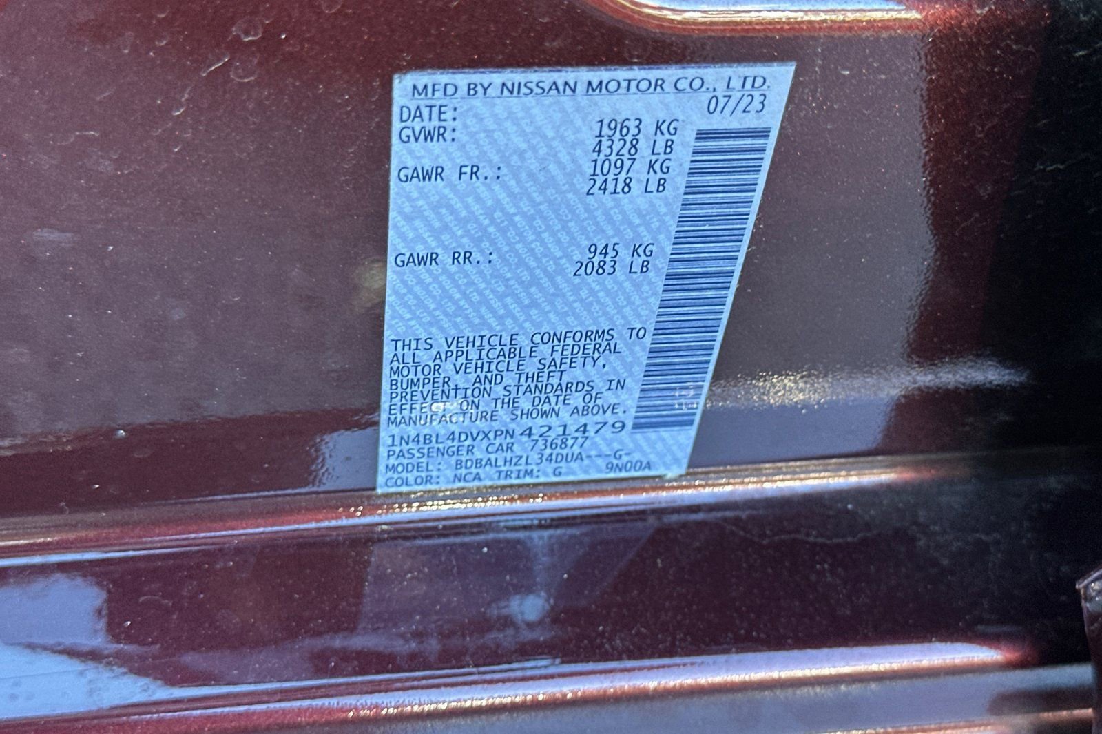 Used 2023 Nissan Altima 2.5 SV image 27