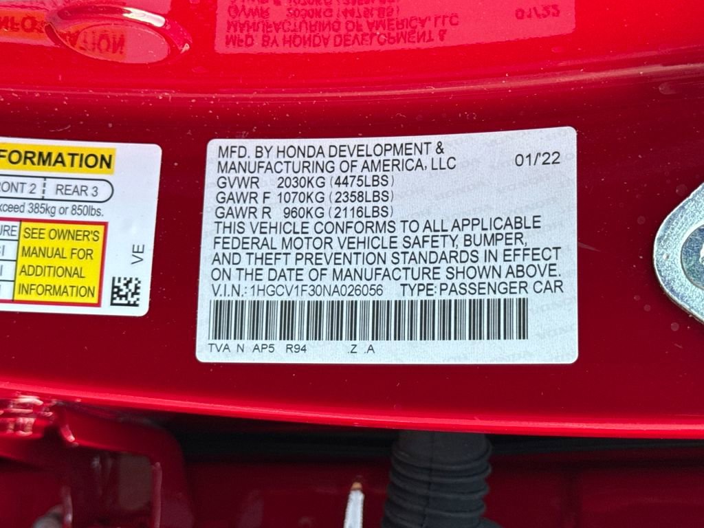 Used 2022 Honda Accord Sport image 30
