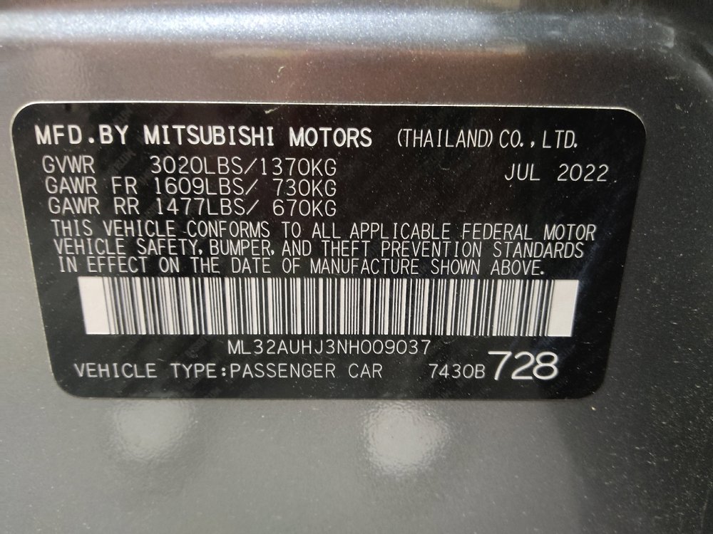 Used 2022 Mitsubishi Mirage ES image 33