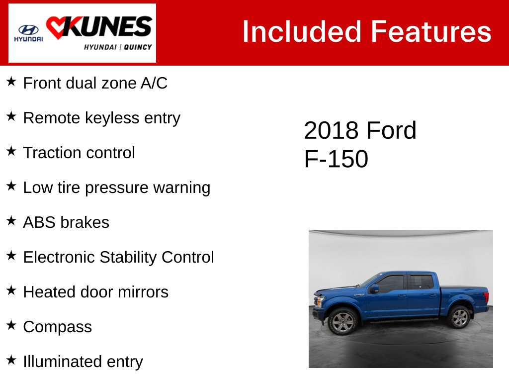 Used 2018 Ford F150 Lariat w/ Equipment Group 501A Mid AWD/4WD image 2