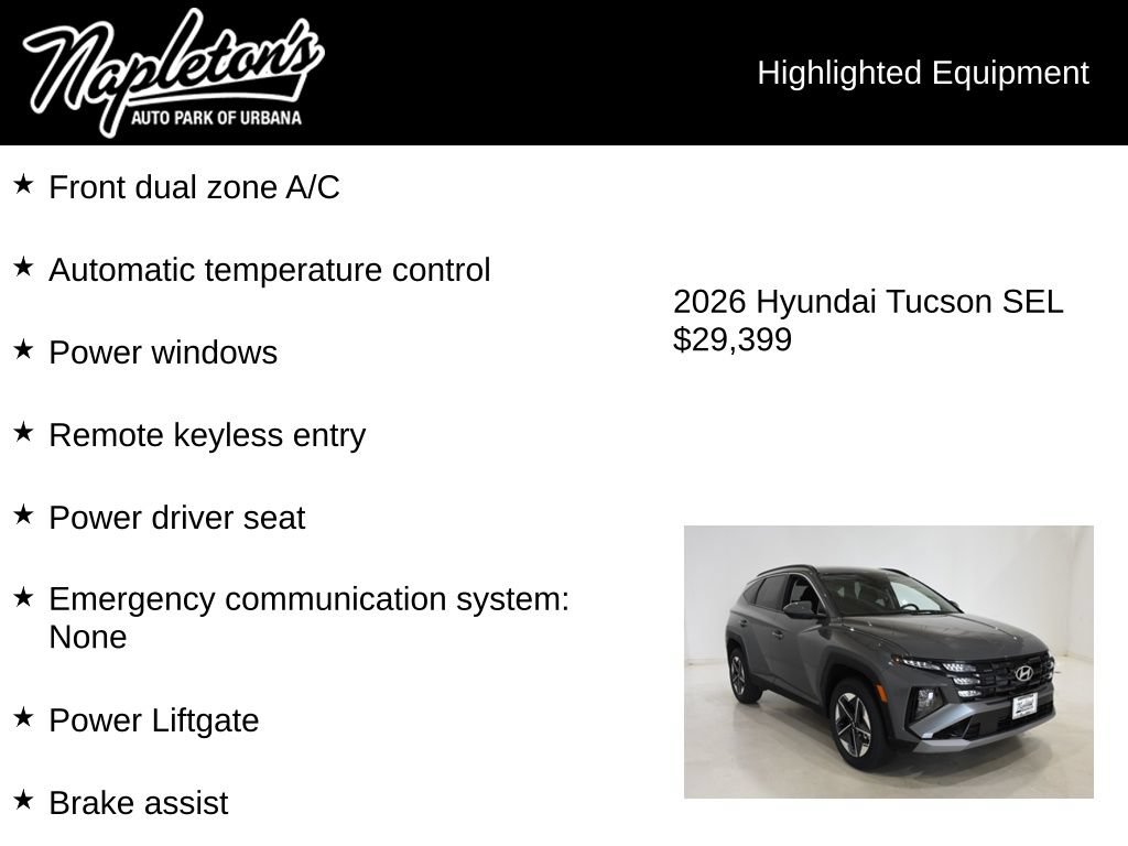 Used 2026 Hyundai Tucson SEL AWD/4WD image 16