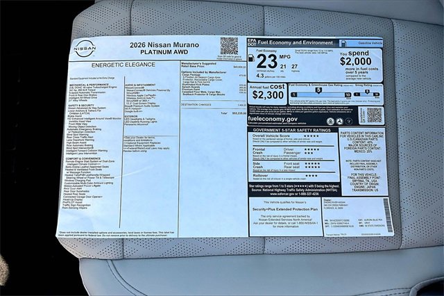 New 2026 Nissan Murano Platinum image 11