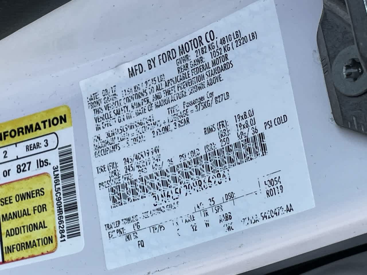 Used 2017 Lincoln MKZ Select w/ Select Plus Package FWD image 31