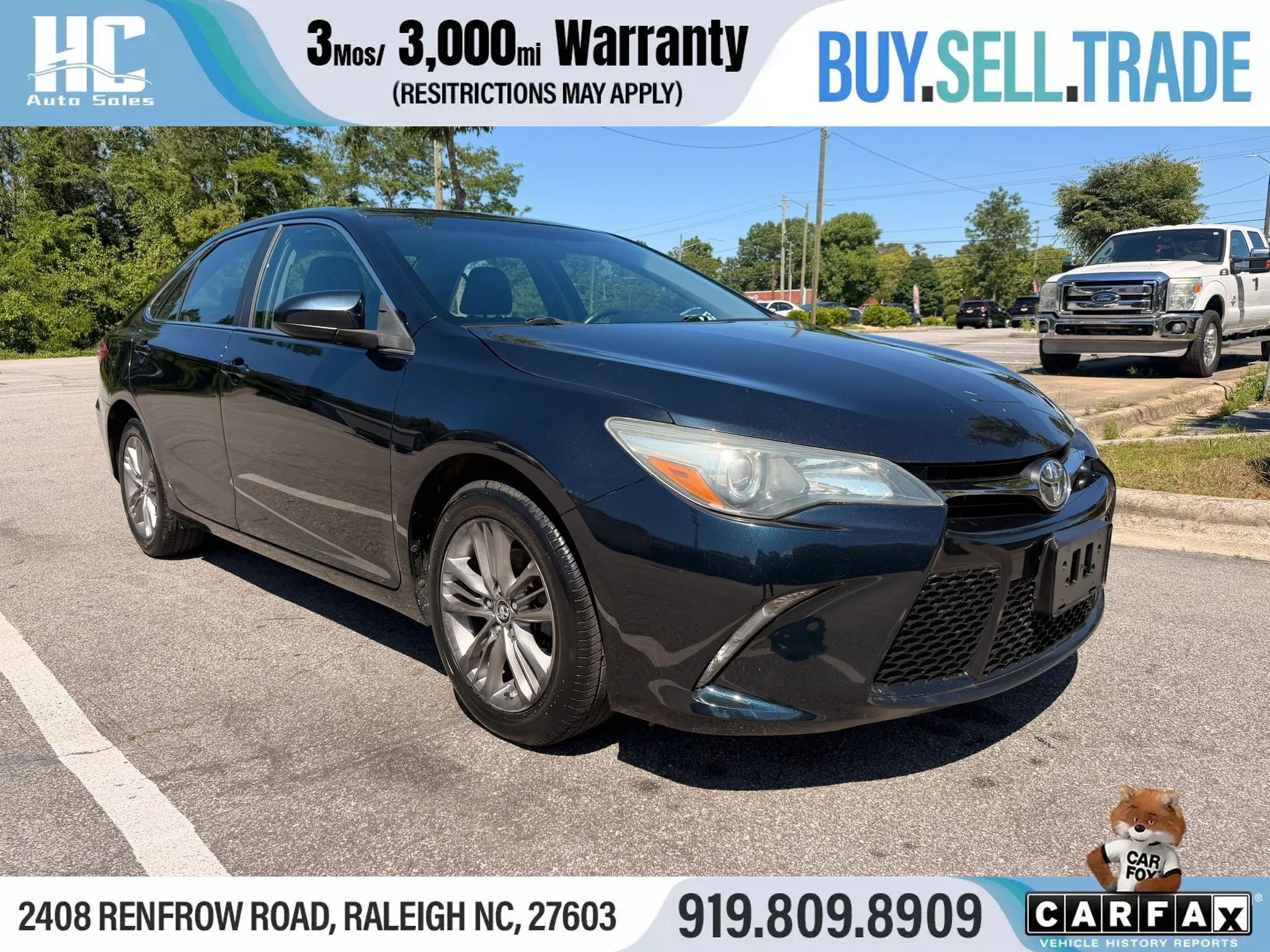 Used 2016 Toyota Camry SE FWD image 7