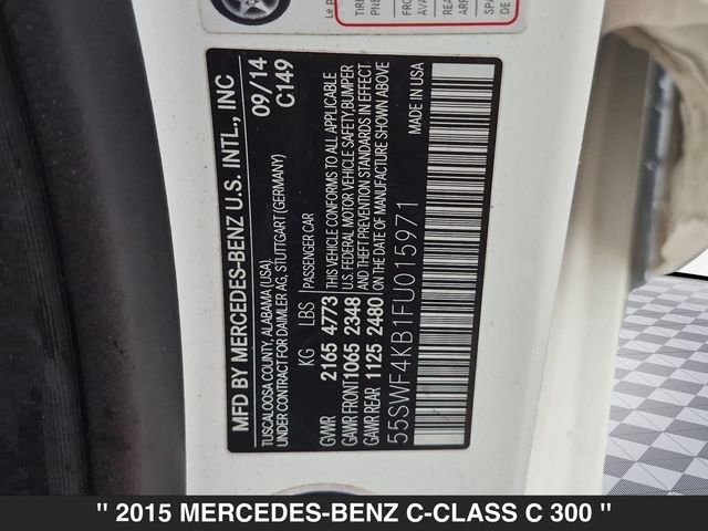 Used 2015 Mercedes-Benz C 300 4MATIC Sedan image 34