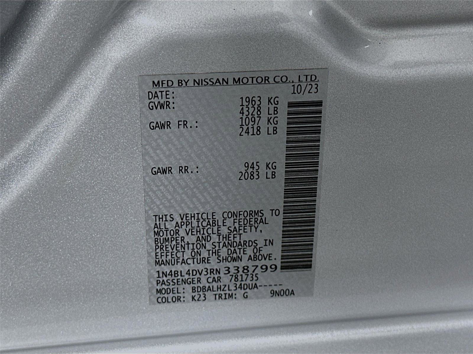 Used 2024 Nissan Altima 2.5 SV FWD image 21