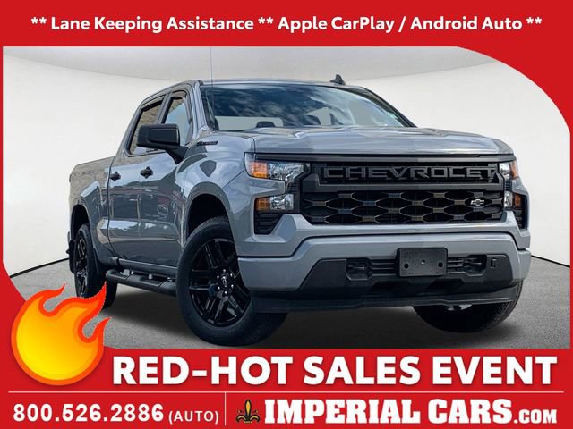 Certified 2024 Chevrolet Silverado 1500 Custom w/ LPO, Dark Essentials Package