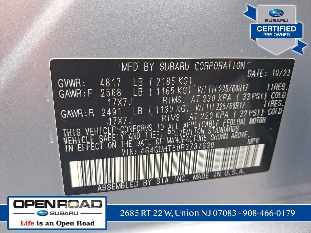 Certified 2024 Subaru Crosstrek 2.5i Wilderness AWD/4WD image 53