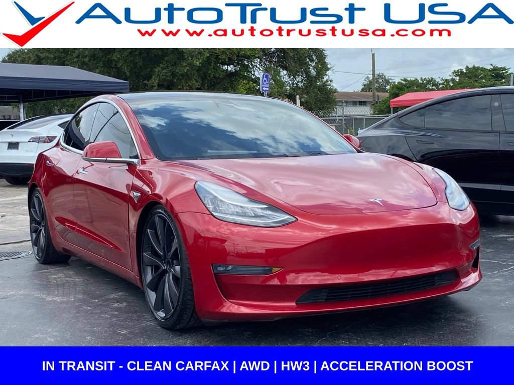 Used 2019 Tesla Model 3 Performance AWD/4WD image 1