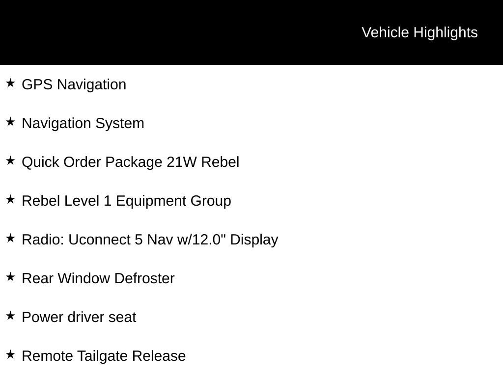 Used 2025 RAM 1500 Rebel w/ Rebel Level 1 Equipment Group image 5
