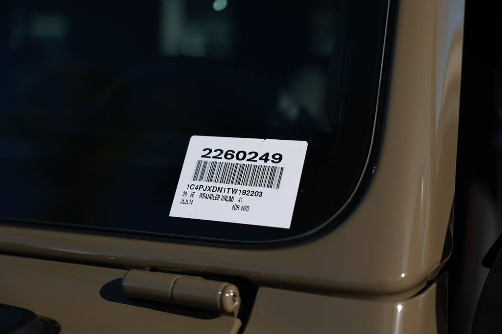 New 2026 Jeep Wrangler Unlimited Sport AWD/4WD image 37