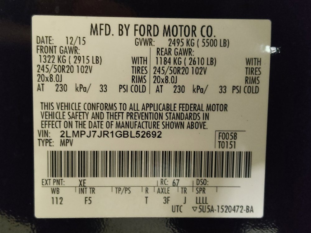 Used 2016 Lincoln MKX Black Label w/ Technology Package image 33