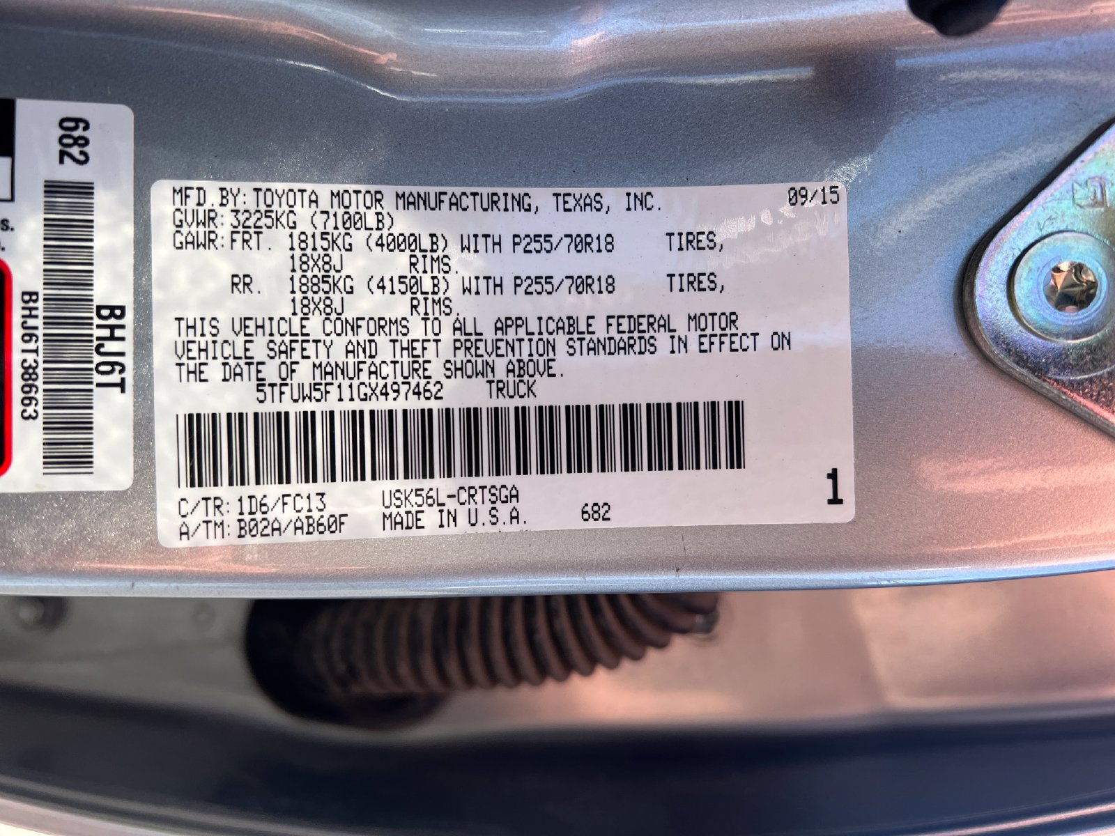 Used 2016 Toyota Tundra SR5 AWD/4WD image 9