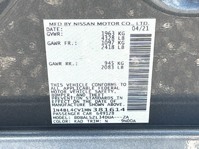 Used 2021 Nissan Altima 2.5 SR FWD image 28