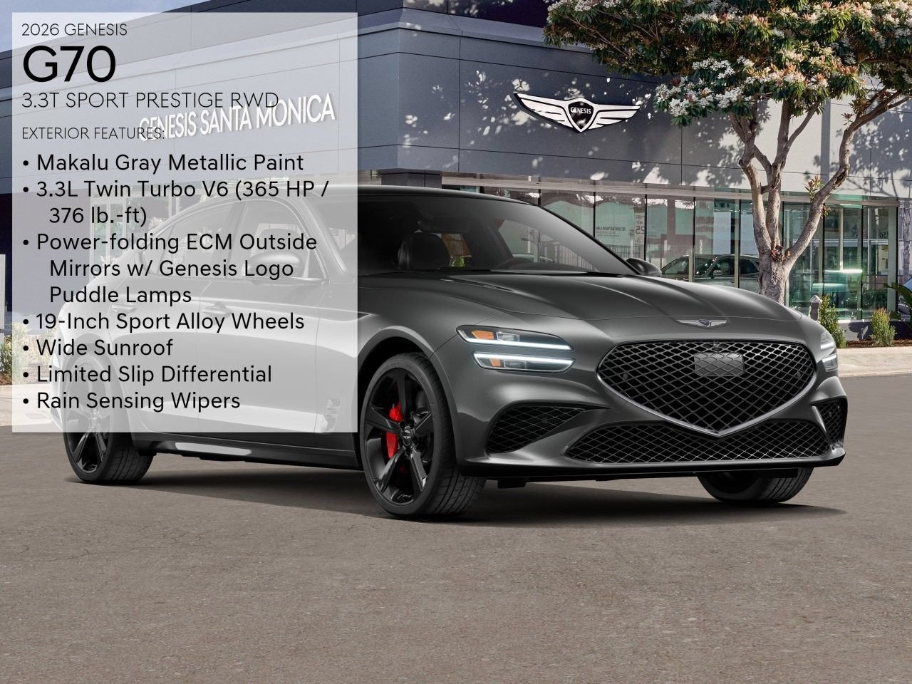 New 2026 Genesis G70 3.3T Sport Prestige RWD image 3