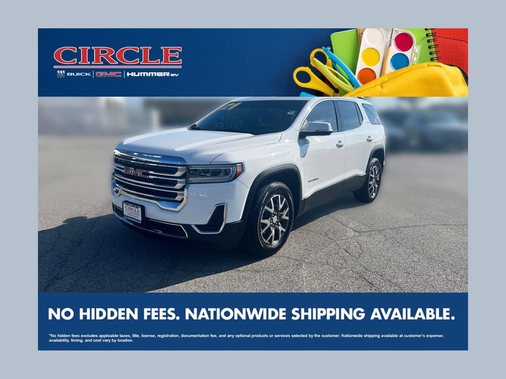 Used 2021 GMC Acadia SLE w/ Driver Convenience Package FWD image 1