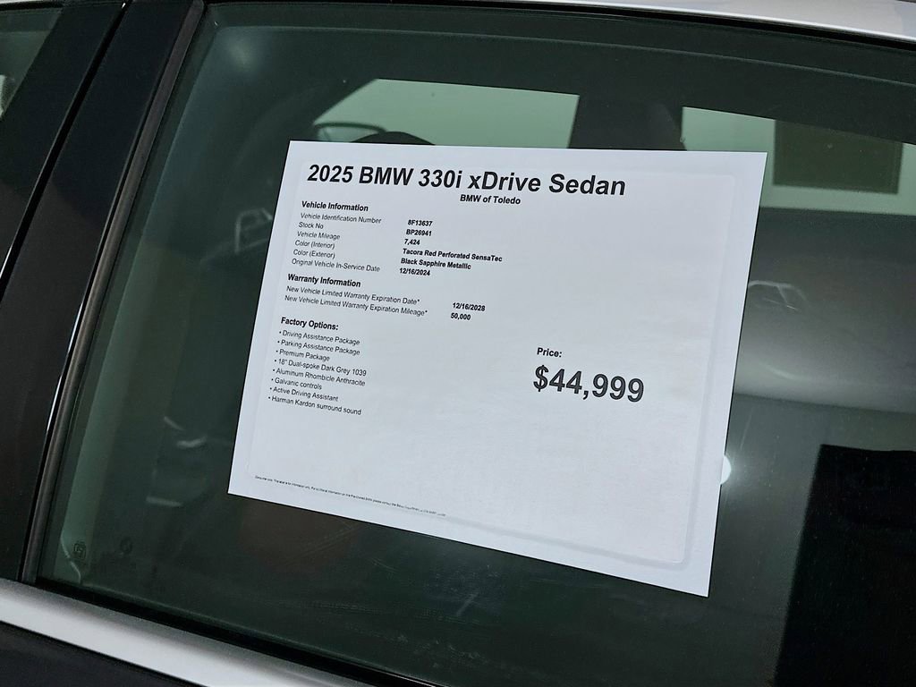 Used 2025 BMW 330i xDrive Sedan w/ Premium Package image 12