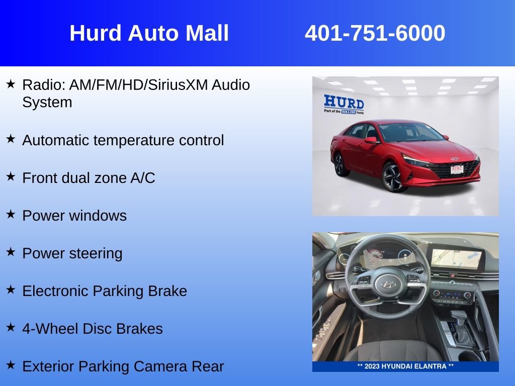 Used 2023 Hyundai Elantra SEL w/ Convenience Package FWD image 12