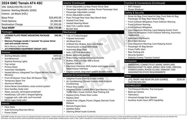 Used 2024 GMC Terrain AT4 image 5