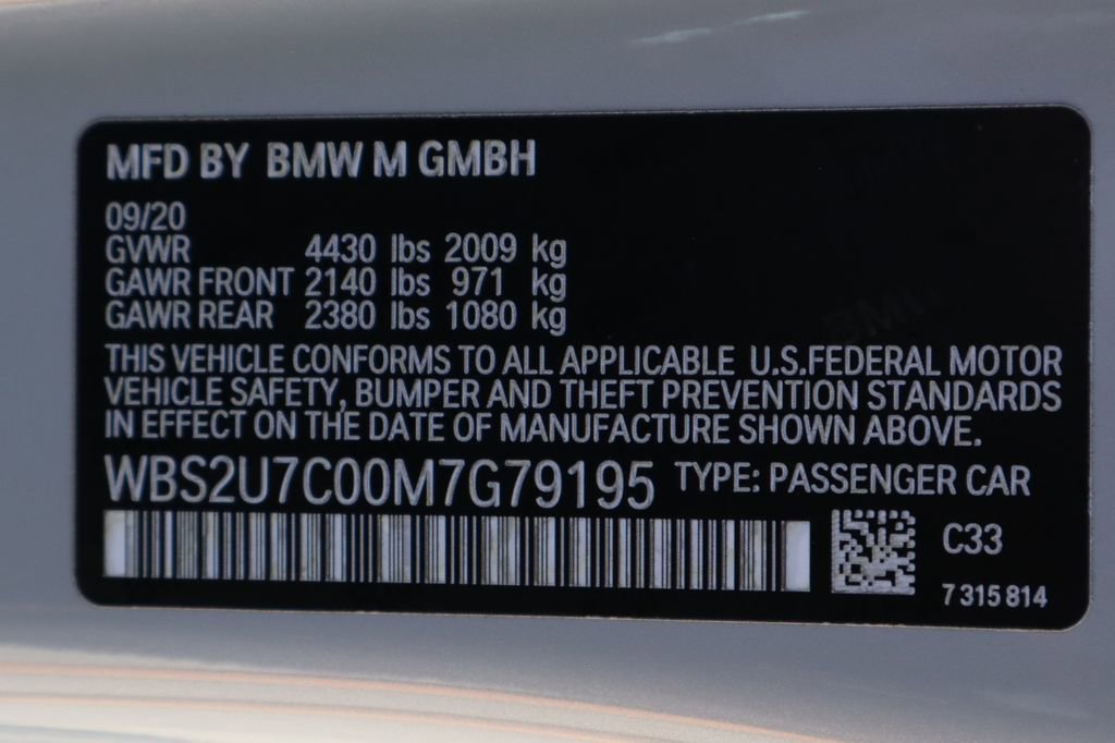 Used 2021 BMW M2 Competition RWD image 53