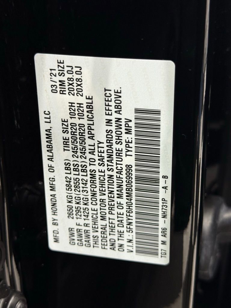 Used 2021 Honda Pilot Elite image 47