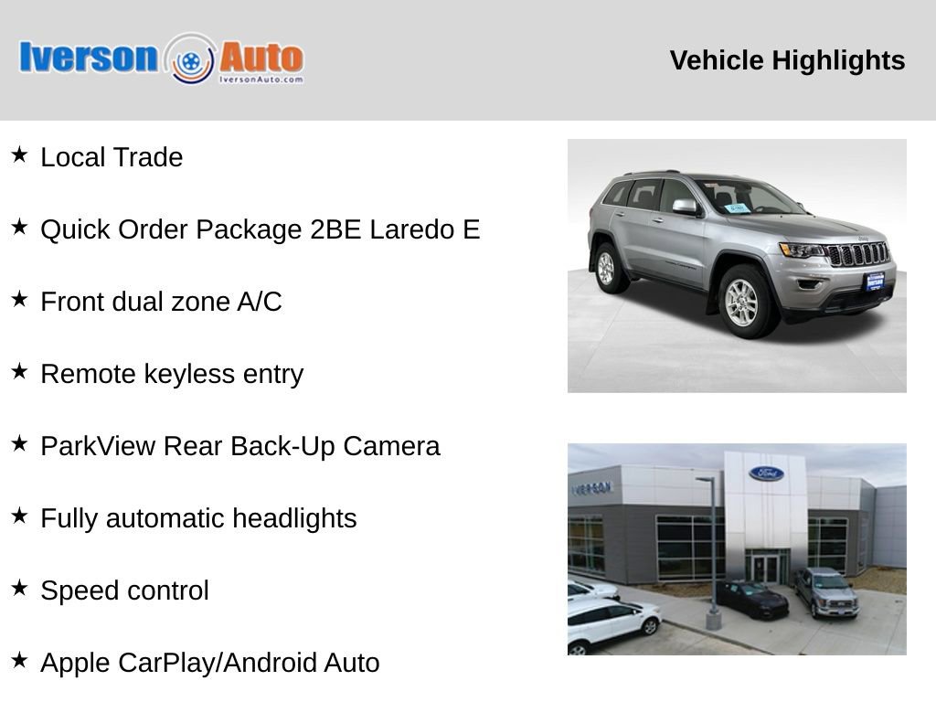 Used 2020 Jeep Grand Cherokee Laredo image 2