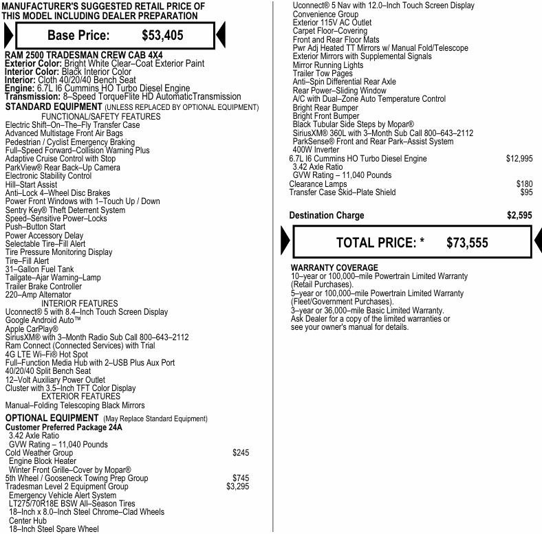 New 2026 RAM 2500 Tradesman image 2