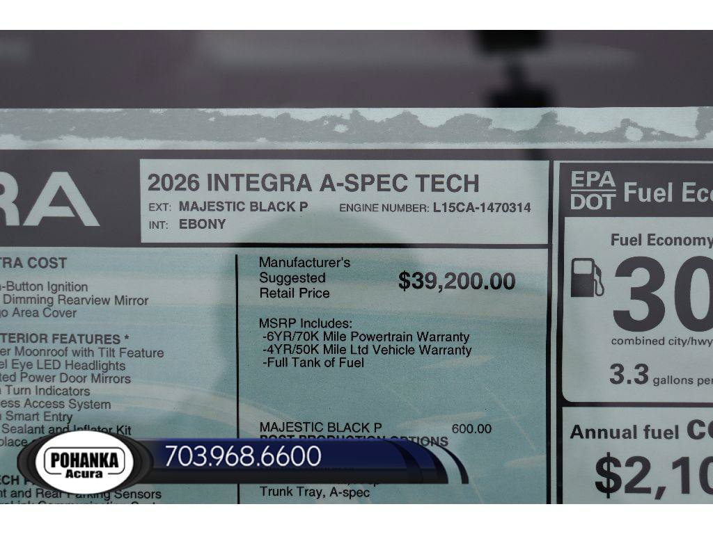 New 2026 Acura Integra A-Spec FWD image 40