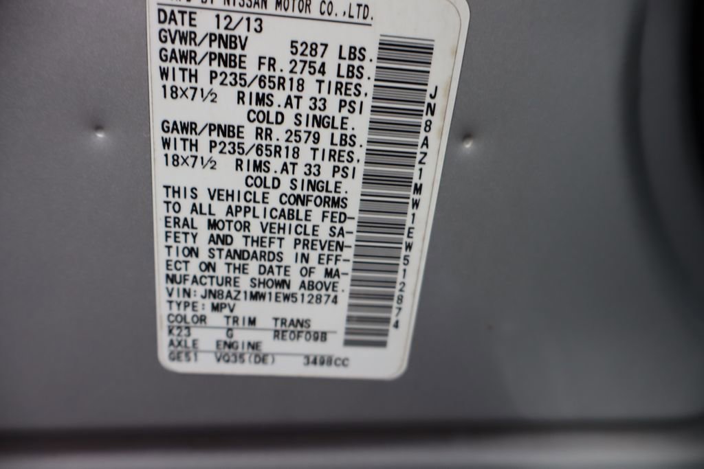 Used 2014 Nissan Murano SL w/ Navigation Package image 41