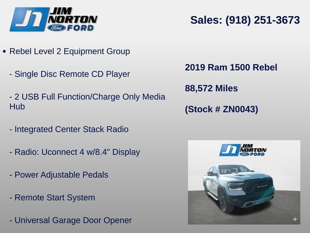Used 2019 RAM 1500 Rebel w/ Rebel Level 2 Equipment Group AWD/4WD image 16
