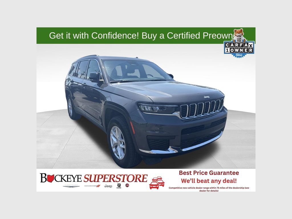Certified 2025 Jeep Grand Cherokee L Laredo w/ Luxury Tech Group I