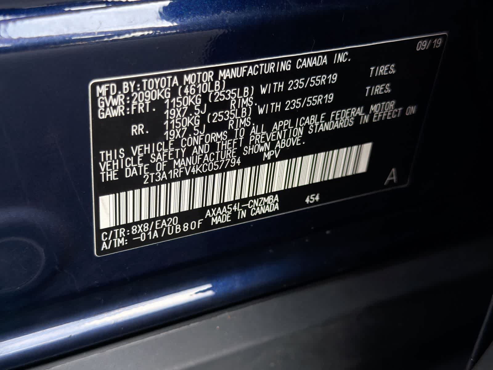 Used 2019 Toyota RAV4 XLE Premium w/ Cold Weather Package AWD/4WD image 36