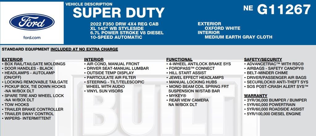 Used 2022 Ford F350 XL w/ STX Appearance Package image 16