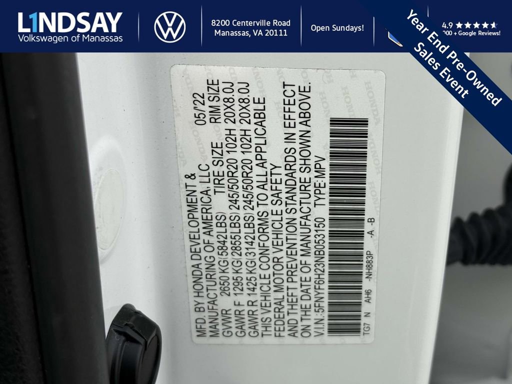 Used 2022 Honda Pilot Special Edition image 26