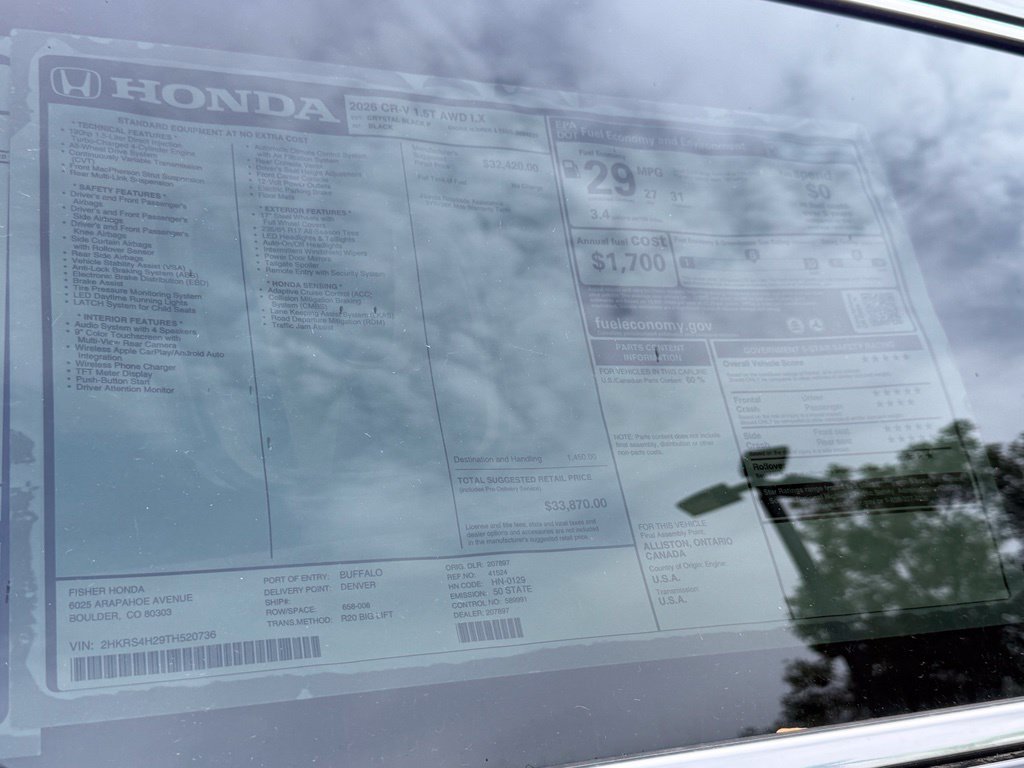 New 2026 Honda CR-V LX image 23