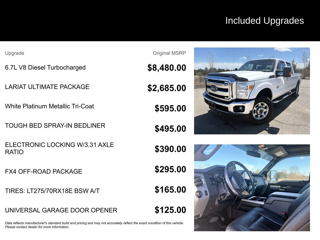 Used 2016 Ford F350 Lariat w/ Lariat Ultimate Package image 6