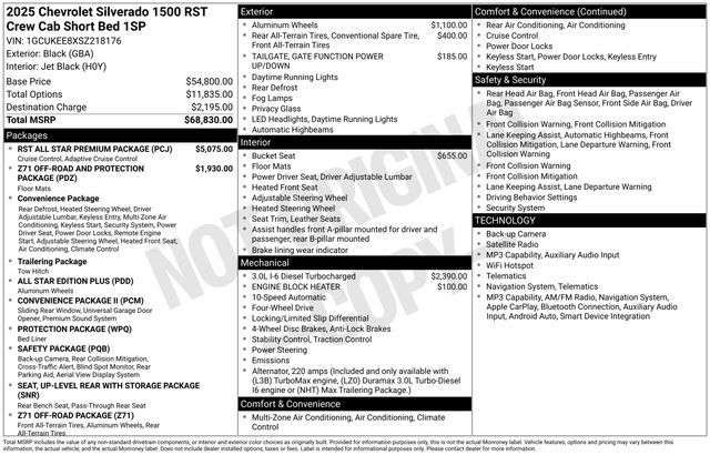 Certified 2025 Chevrolet Silverado 1500 RST w/ RST All Star Premium Package AWD/4WD image 9
